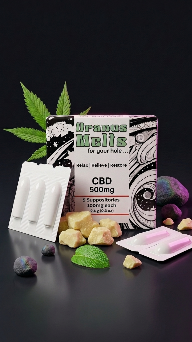 🪐URANUS MELTS - CBD Suppositories for Bottoming