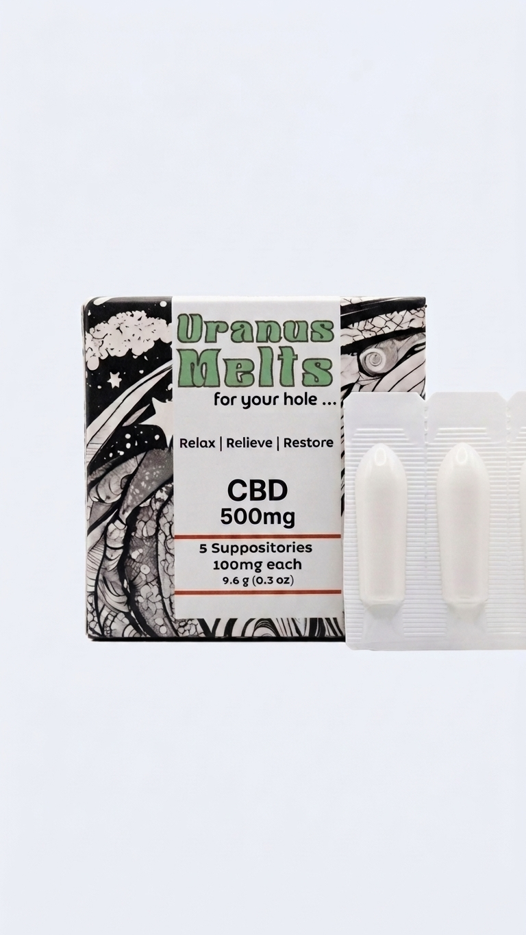 🪐URANUS MELTS - CBD Suppositories for Bottoming